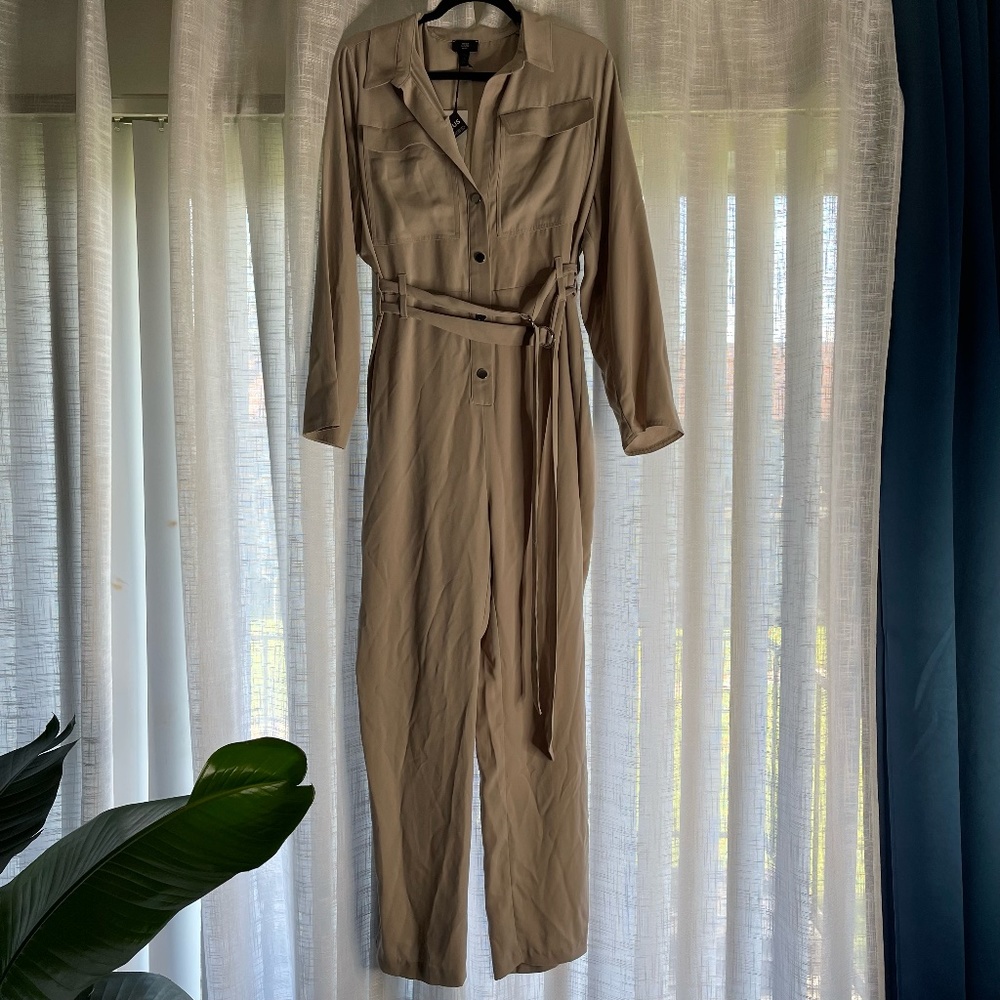 River Island Tan Jumpsuit